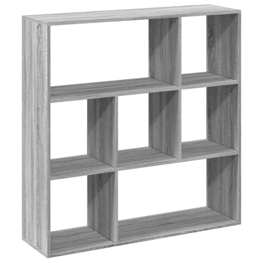 Étagère séparatrice de pièce sonoma gris 102x29x103,5 cm - 7