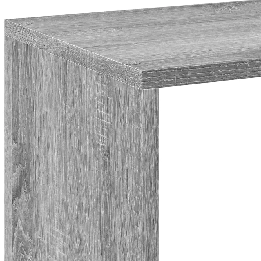 Étagère séparatrice de pièce sonoma gris 102x29x103,5 cm - 9