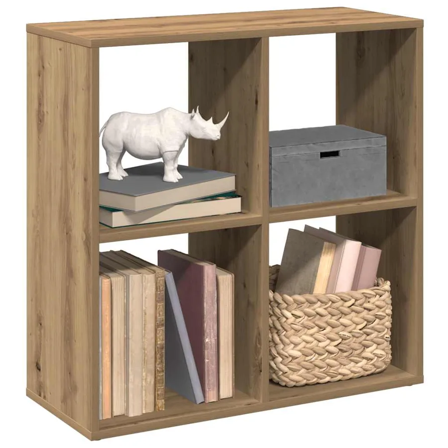 Étagère séparatrice de pièce chêne artisanal 69,5x29x69,5 cm - 9