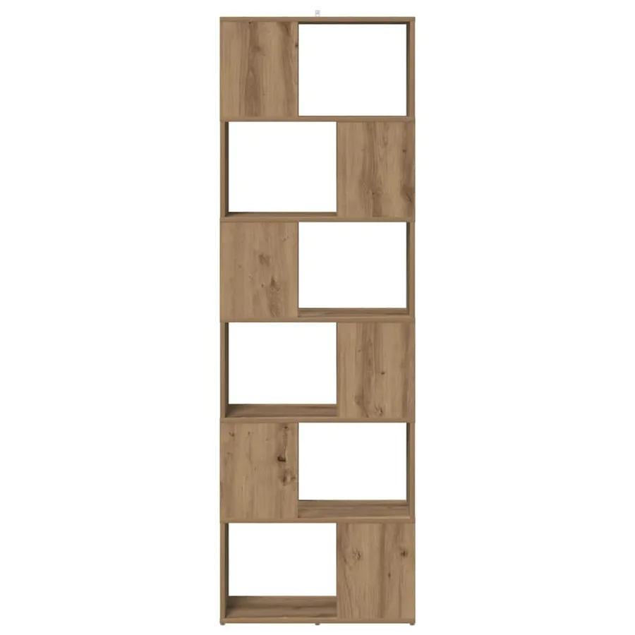 Bibliothèque/Séparateur de pièce chêne artisanal 60x24x186 cm - 4