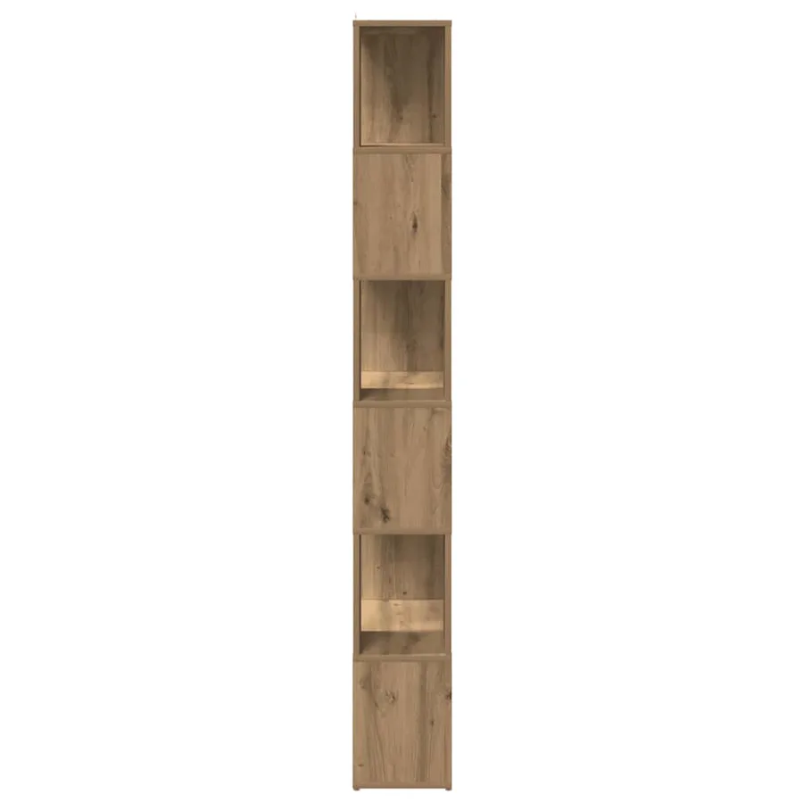 Bibliothèque/Séparateur de pièce chêne artisanal 60x24x186 cm - 5