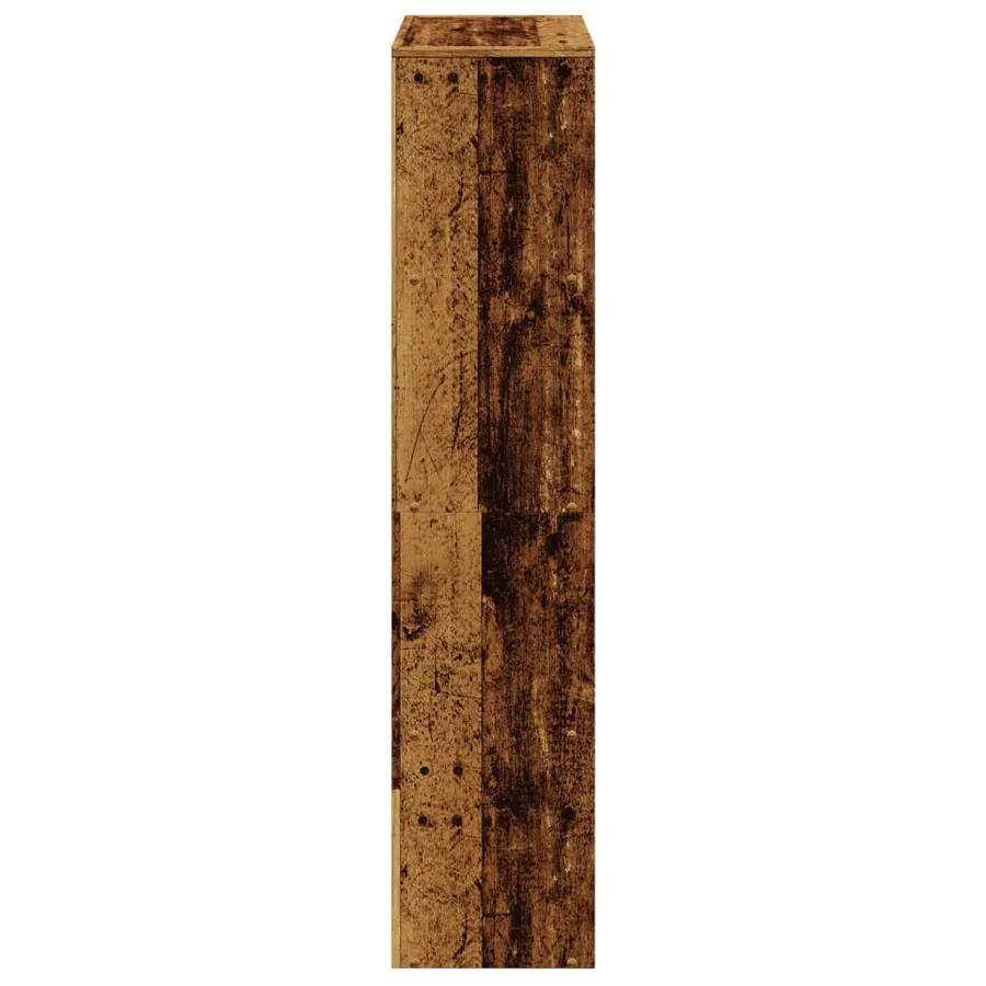 Étagère séparatrice de pièce à 4 niveaux vieux bois - 7