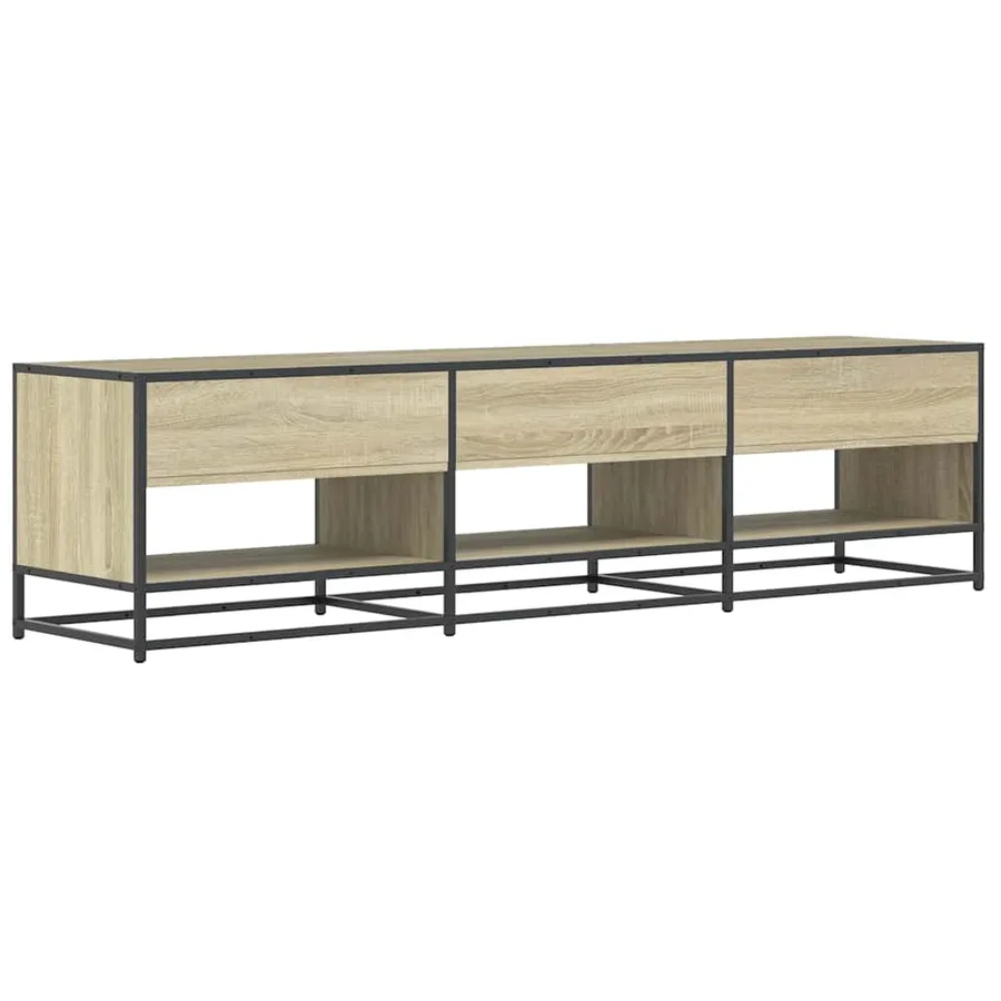 Meuble TV chêne sonoma 180x40x46 cm bois d'ingénierie - 5