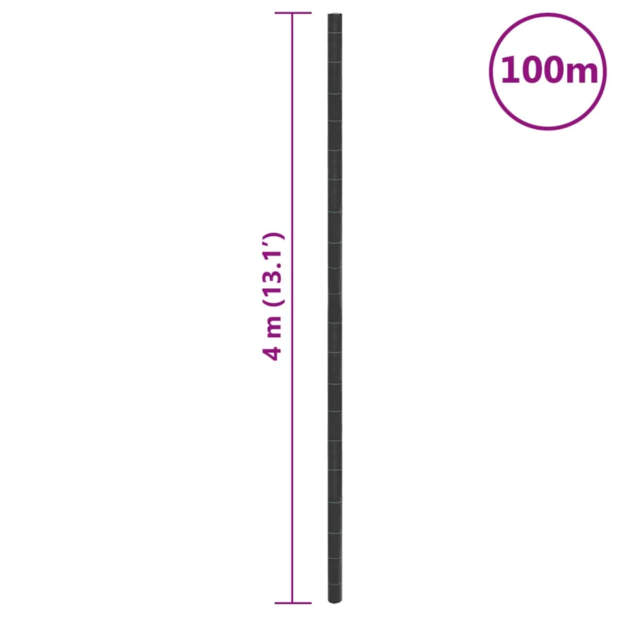 Membrane anti-mauvaises herbes noir 4x100 m PP - 8
