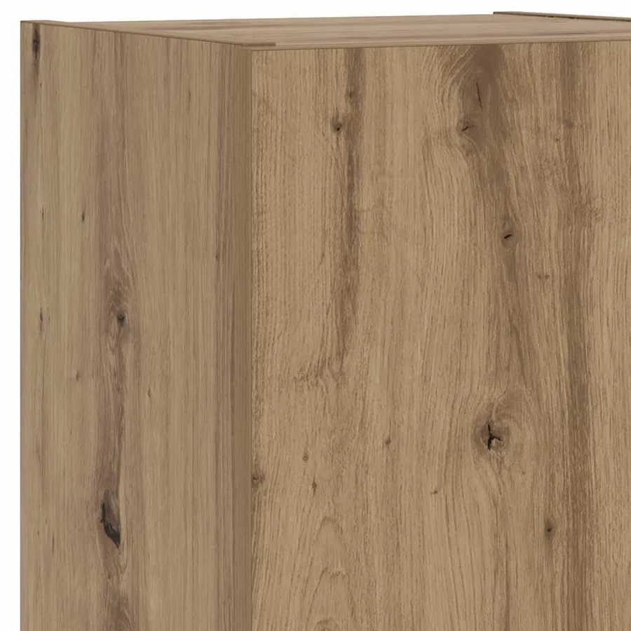 Meubles TV avec lumières LED 2pcs chêne artisanal 30,5x30x102cm - 13