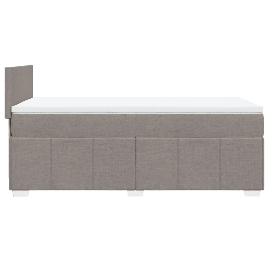 Sommier à lattes de lit avec matelas Taupe 80x200 cm Tissu - 5