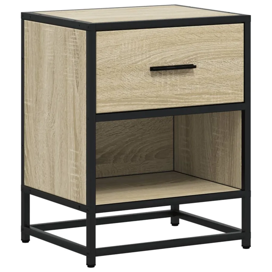 Table de chevet chêne sonoma 40x31x50 cm bois d’ingénierie - 2