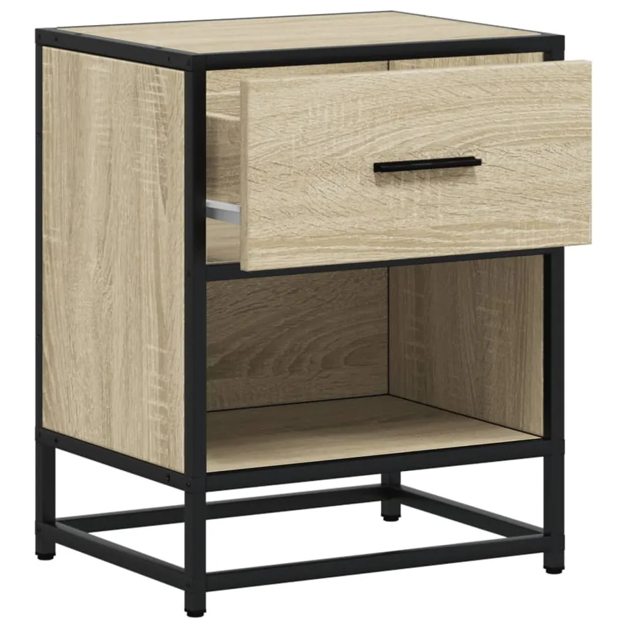 Table de chevet chêne sonoma 40x31x50 cm bois d’ingénierie - 8