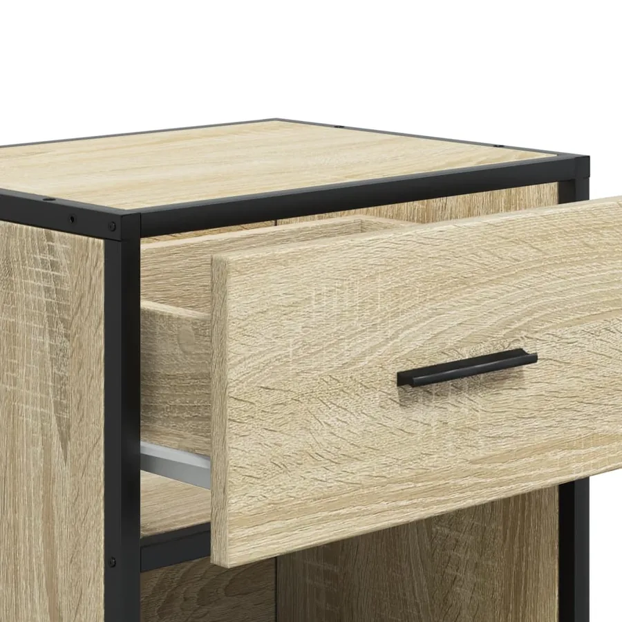 Table de chevet chêne sonoma 40x31x50 cm bois d’ingénierie - 9