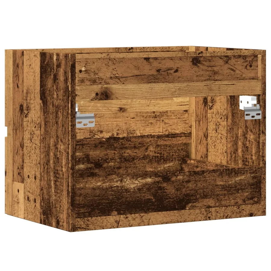 Armoire de salle de bain vieux bois bois d'ingénierie - 6