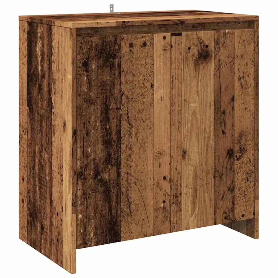 Buffet 2 pcs vieux bois bois d'ingénierie - 4