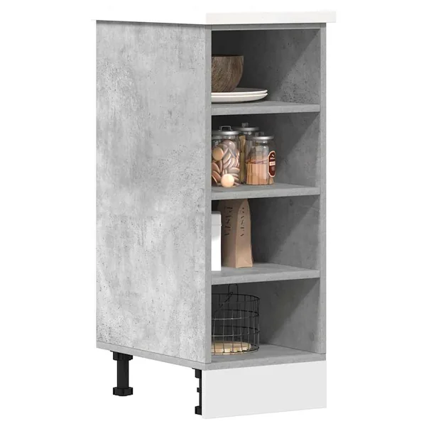 Meuble bas "Riga" Gris béton 30 x 44,5 x 81,5 cm Bois d'ingénierie