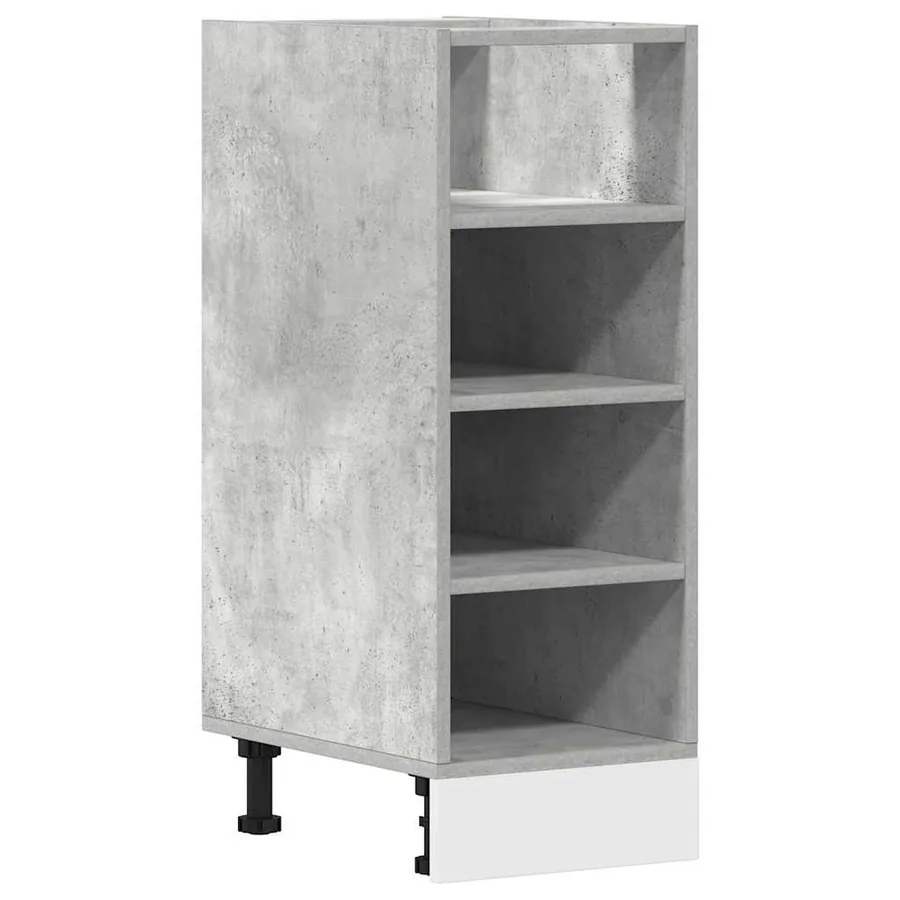 Meuble bas "Riga" Gris béton 30 x 44,5 x 81,5 cm Bois d'ingénierie - 2