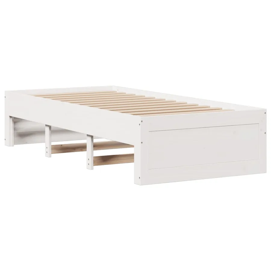 Cadre de lit sans matelas avec tiroirs 75x190 cm bois de pin - 7
