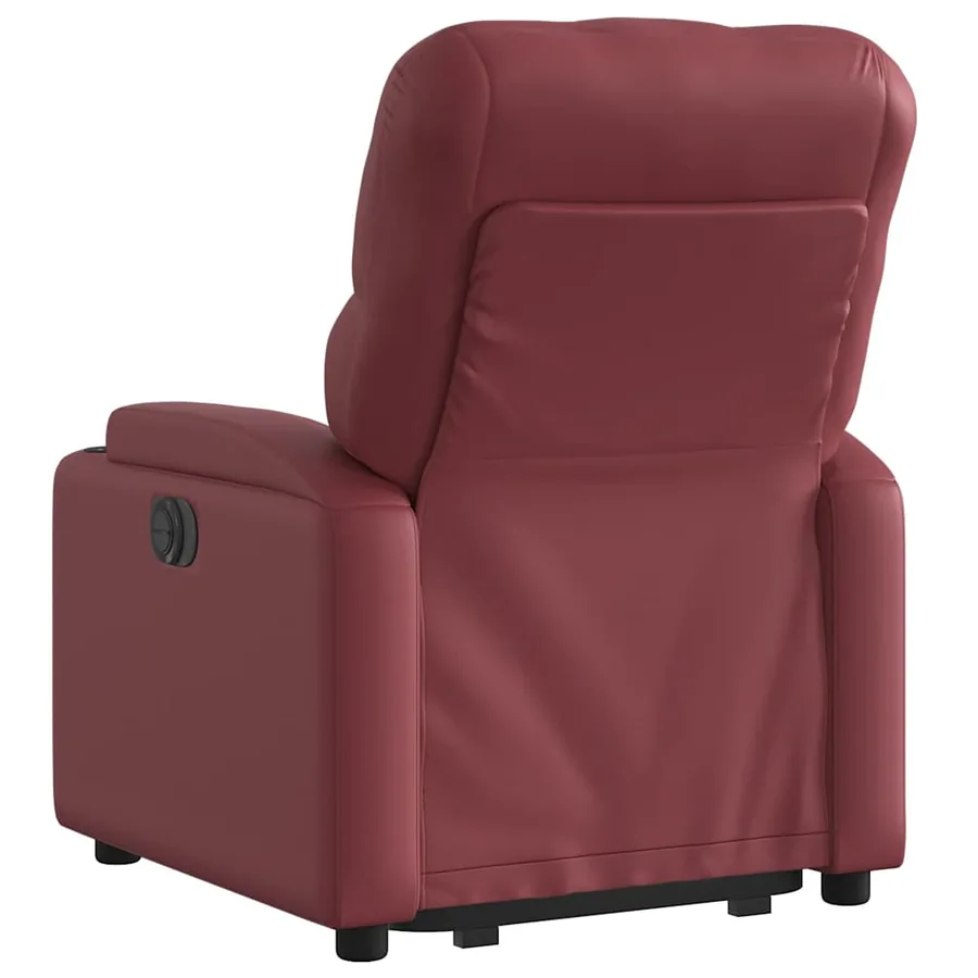 Fauteuil inclinable Rouge bordeaux Similicuir - 5