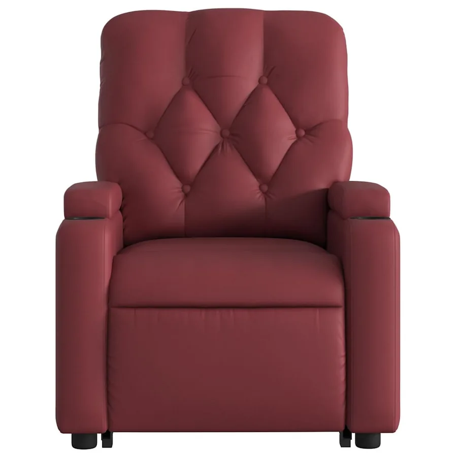 Fauteuil inclinable Rouge bordeaux Similicuir - 9
