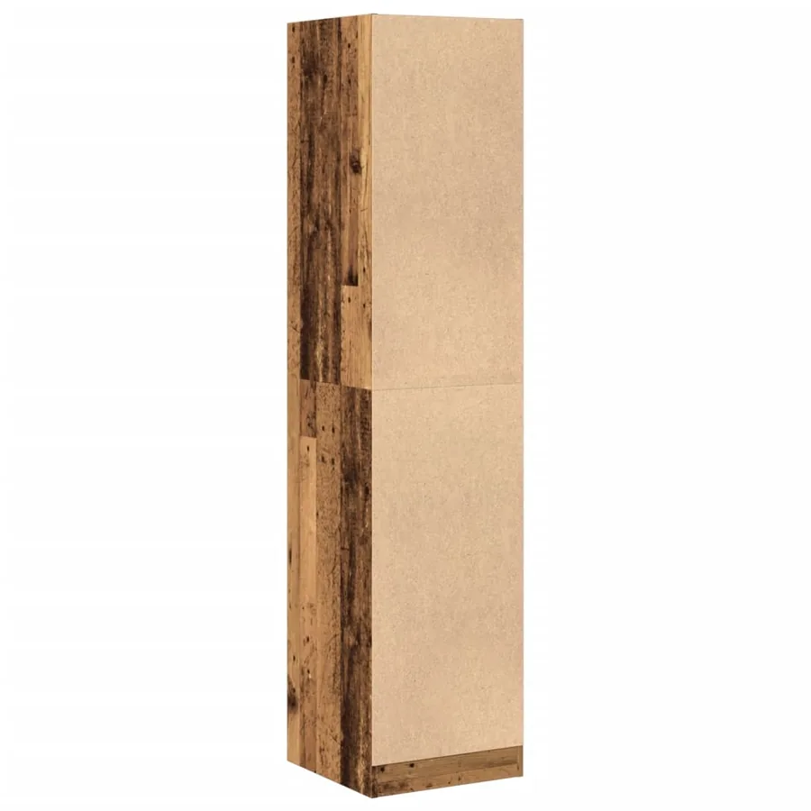 Armoire d'apothicaire vieux bois 40x41x174,5 cm bois ingénierie - 6