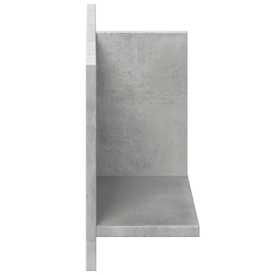 Armoire murale 70x16,5x30 gris béton cm bois d'ingénierie - 5