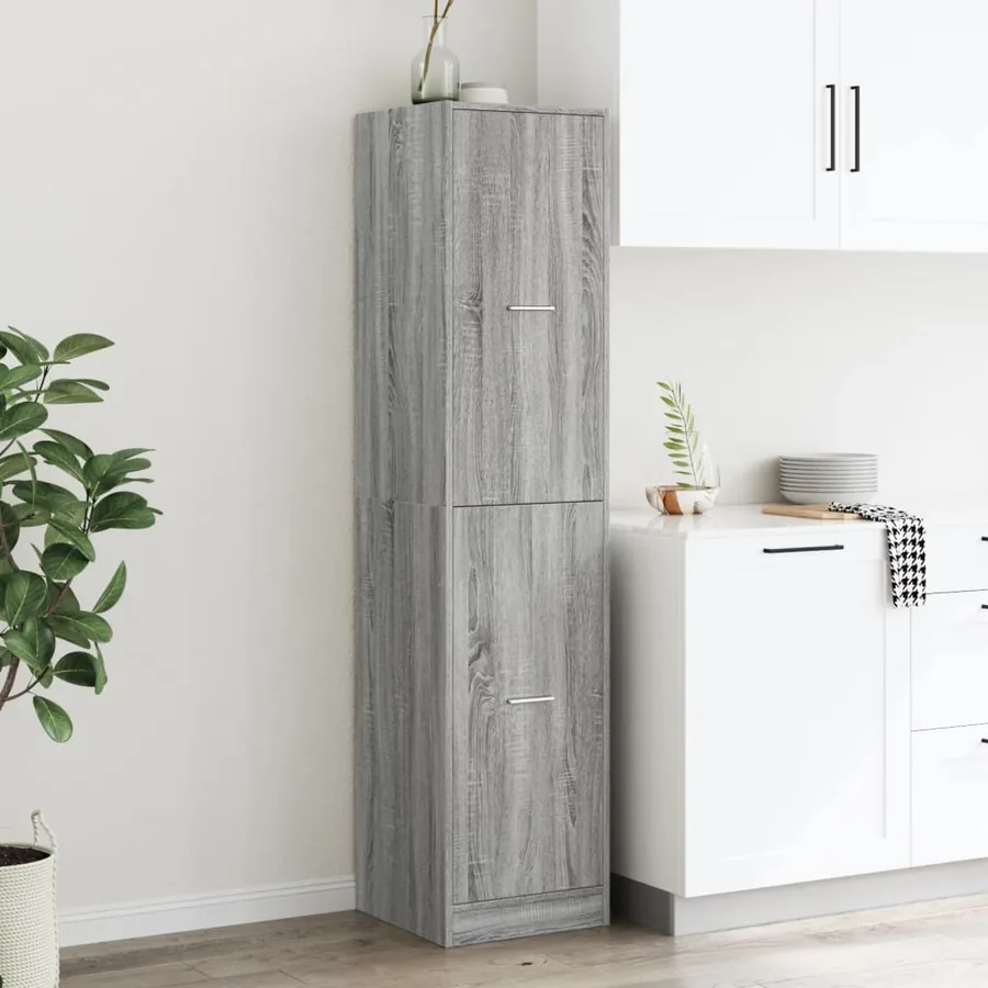 Armoire apothicaire sonoma gris 40x41x174,5cm bois d'ingénierie - 3