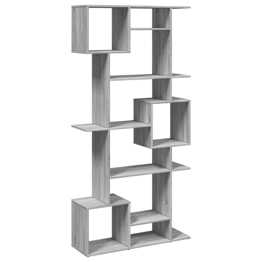 Bibliothèque sonoma gris 92x29x188 cm bois d'ingénierie - 7