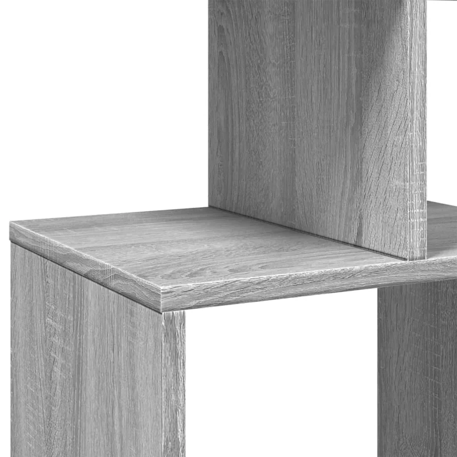 Bibliothèque sonoma gris 92x29x188 cm bois d'ingénierie - 9