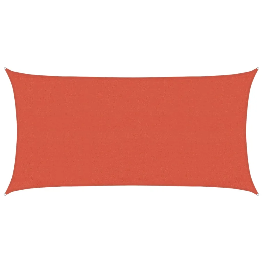 Voile d'ombrage 160 g/m² Terre cuite 3x6 m PEHD - 2