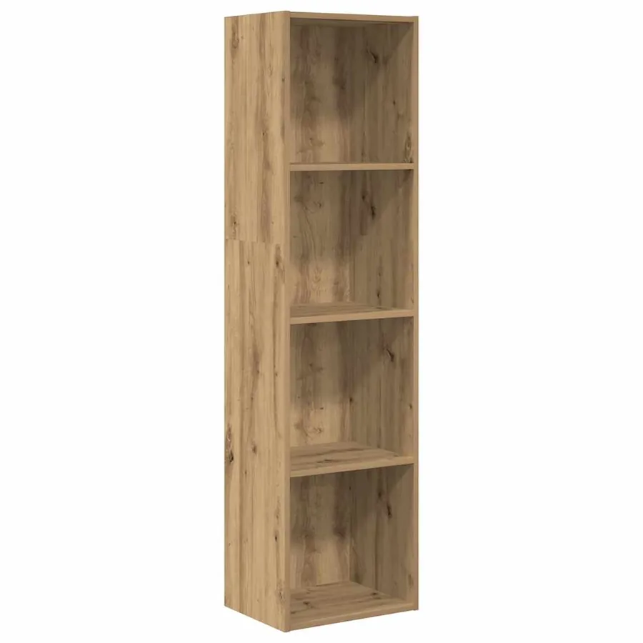 Bibliothèque chêne artisanal 40x30x152 cm bois d'ingénierie - 2