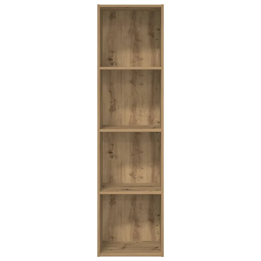 Bibliothèque chêne artisanal 40x30x152 cm bois d'ingénierie - 4
