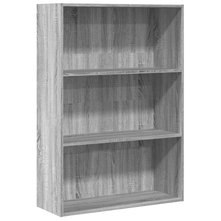 Bibliothèque sonoma gris 80x30x114 cm bois d'ingénierie - 2