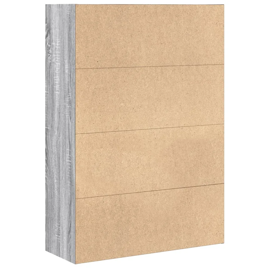 Bibliothèque sonoma gris 80x30x114 cm bois d'ingénierie - 5