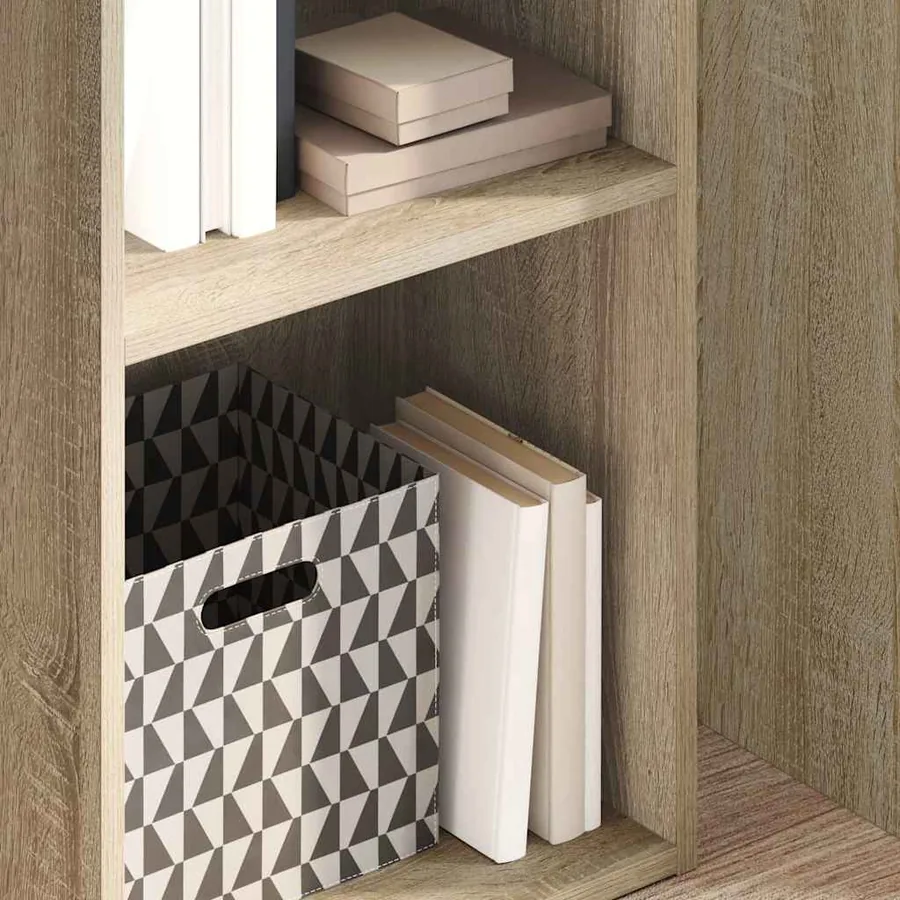Bibliothèque chêne sonoma 40x30x152 cm bois d'ingénierie - 3