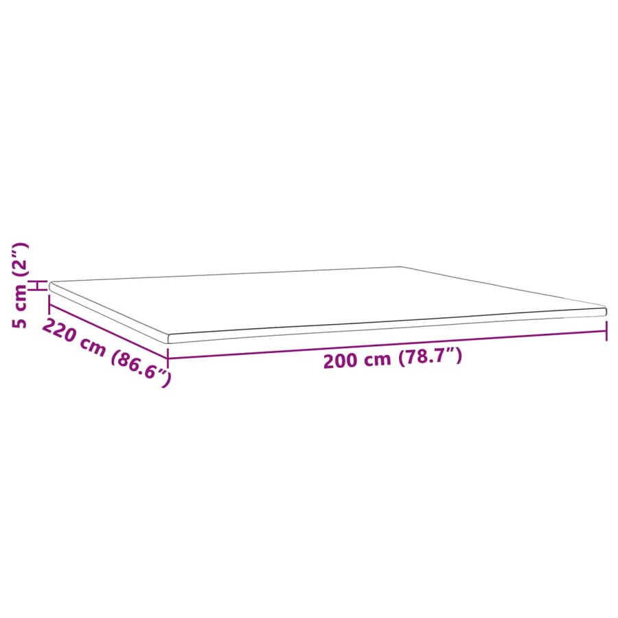 Sur-matelas 200x220x5 cm - 7