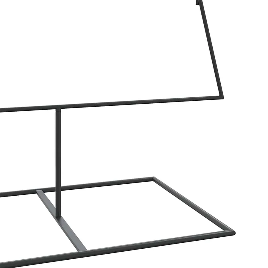 Arbre de Noël en métal pour décoration noir 210 cm - 6