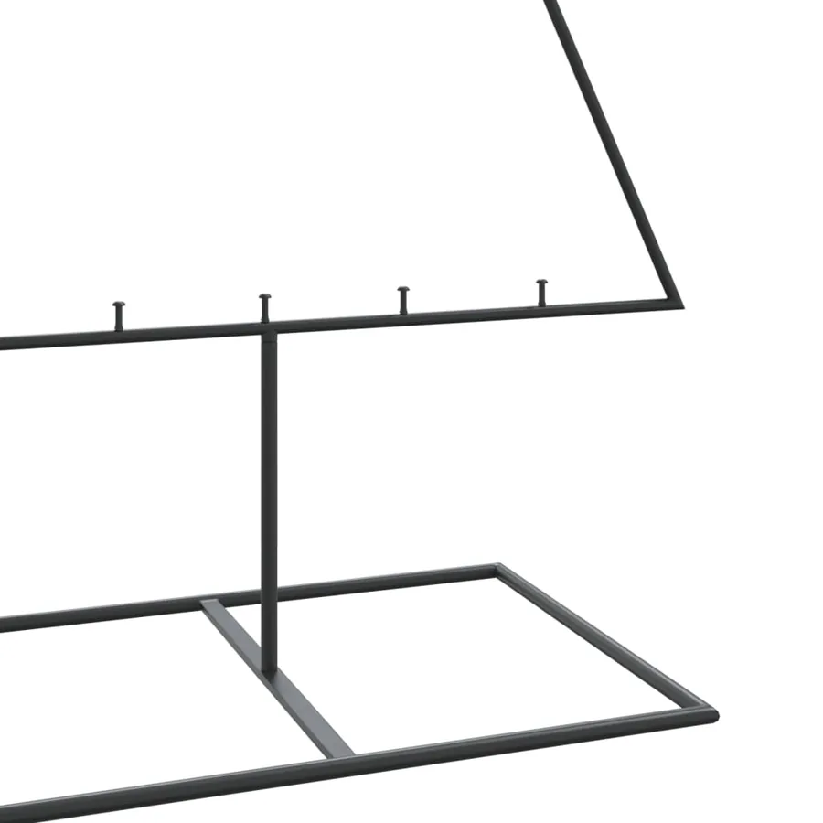 Arbre de Noël en métal pour décoration noir 180 cm - 6