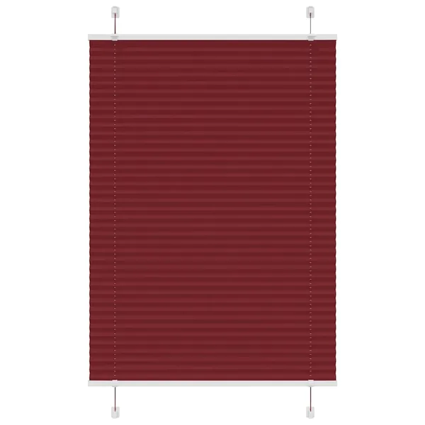 Store plissé rouge bordeaux 85x100 cm largeur du tissu 84,4 cm