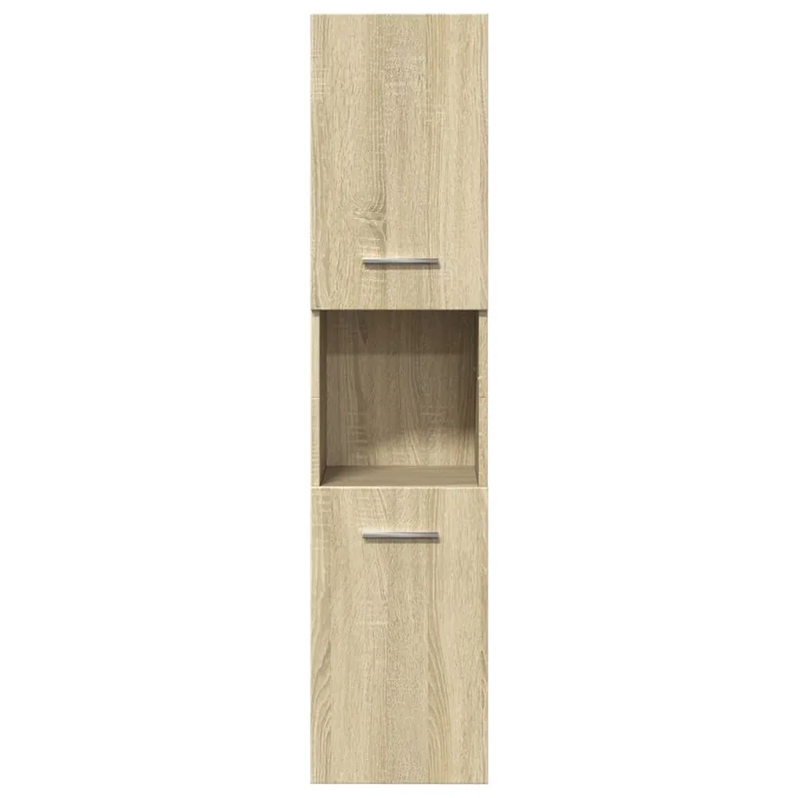 Ensemble de meubles de salle de bain 4 pcs chêne sonoma - 7