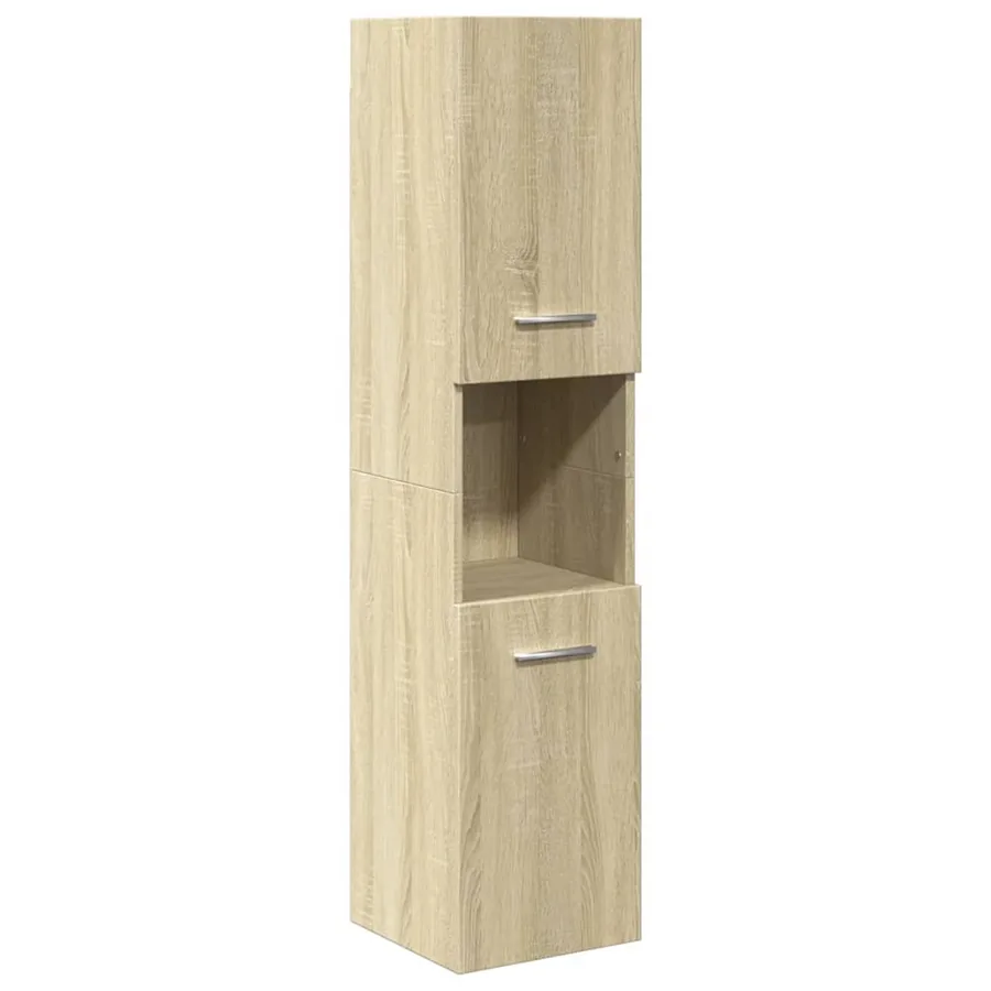 Ensemble de meubles de salle de bain 5 pcs chêne sonoma - 6