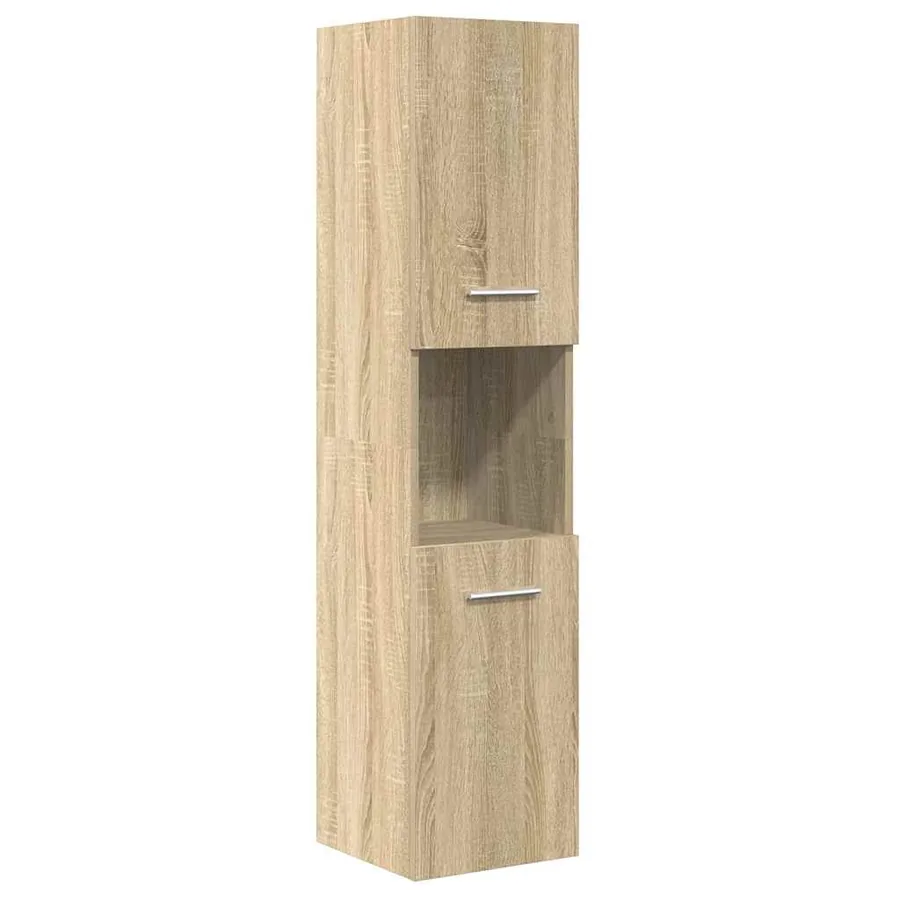 Ensemble de meubles de salle de bain 4 pcs chêne sonoma - 5