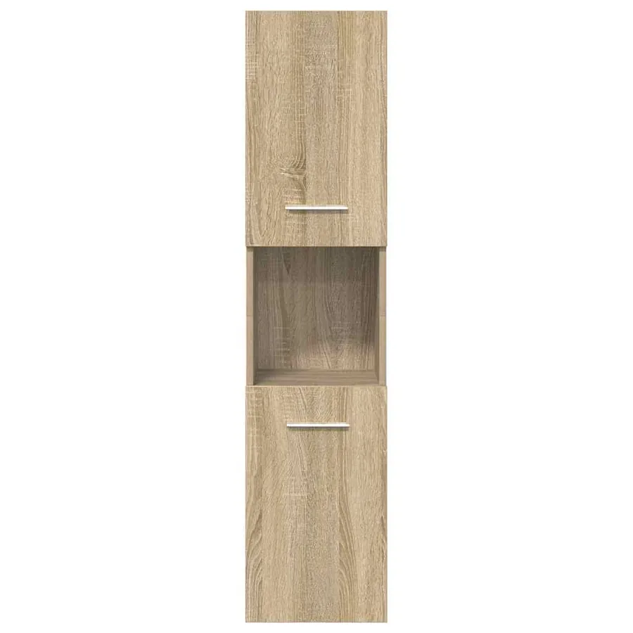 Ensemble de meubles de salle de bain 4 pcs chêne sonoma - 8