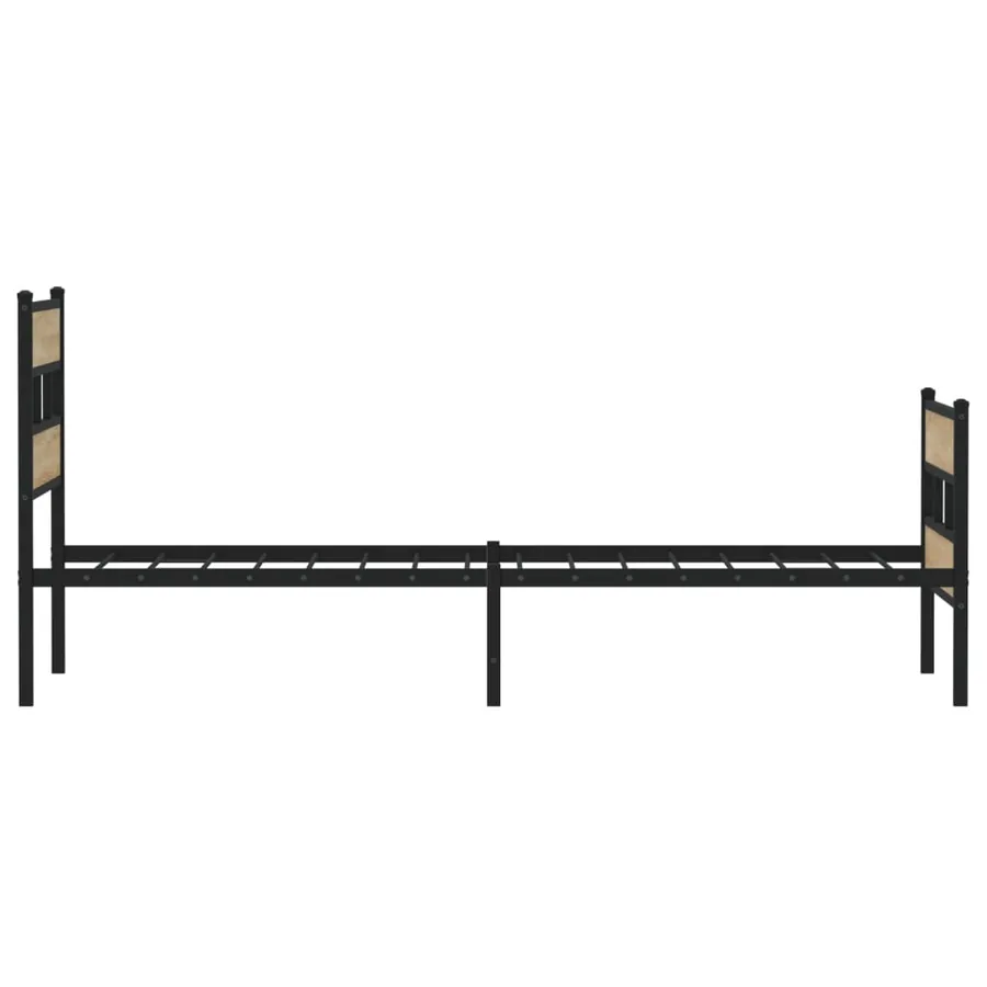 Cadre de lit en métal sans matelas chêne sonoma 80x200 cm - 5