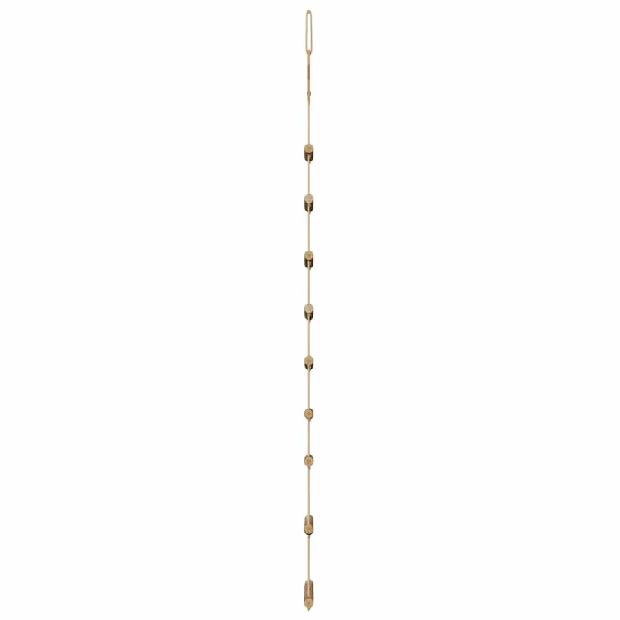 Sapins de Noël suspendus avec étoiles supérieures 2 pièces 55 x 120 cm Branche naturelle - 5
