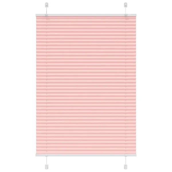 Store plissé rose 90x150 cm largeur du tissu 89,4 cm polyester
