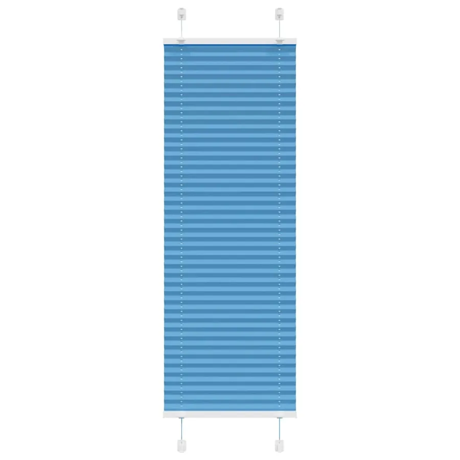 Store plissé bleu 40x150 cm largeur du tissu 39,4 cm polyester