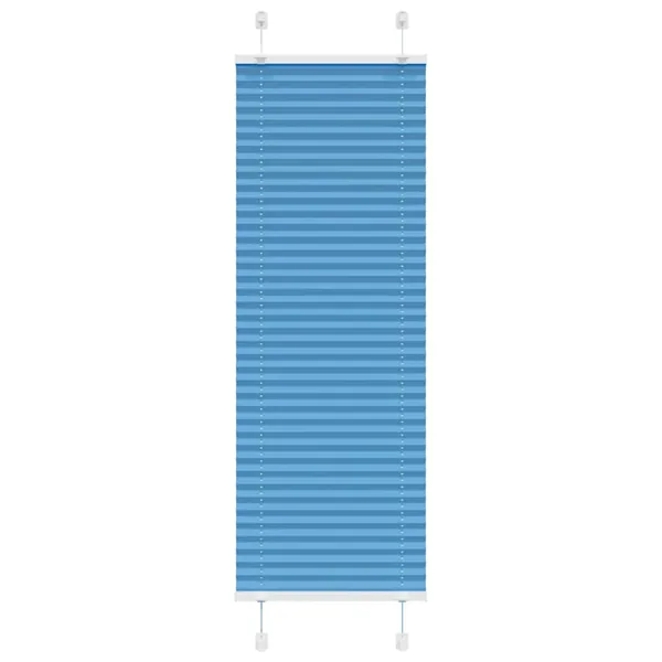 Store plissé bleu 40x150 cm largeur du tissu 39,4 cm polyester