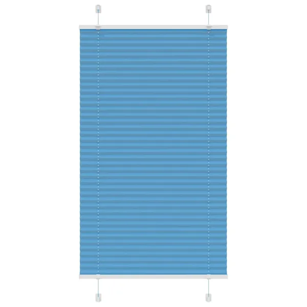Store plissé bleu 75x150 cm largeur du tissu 74,4 cm polyester