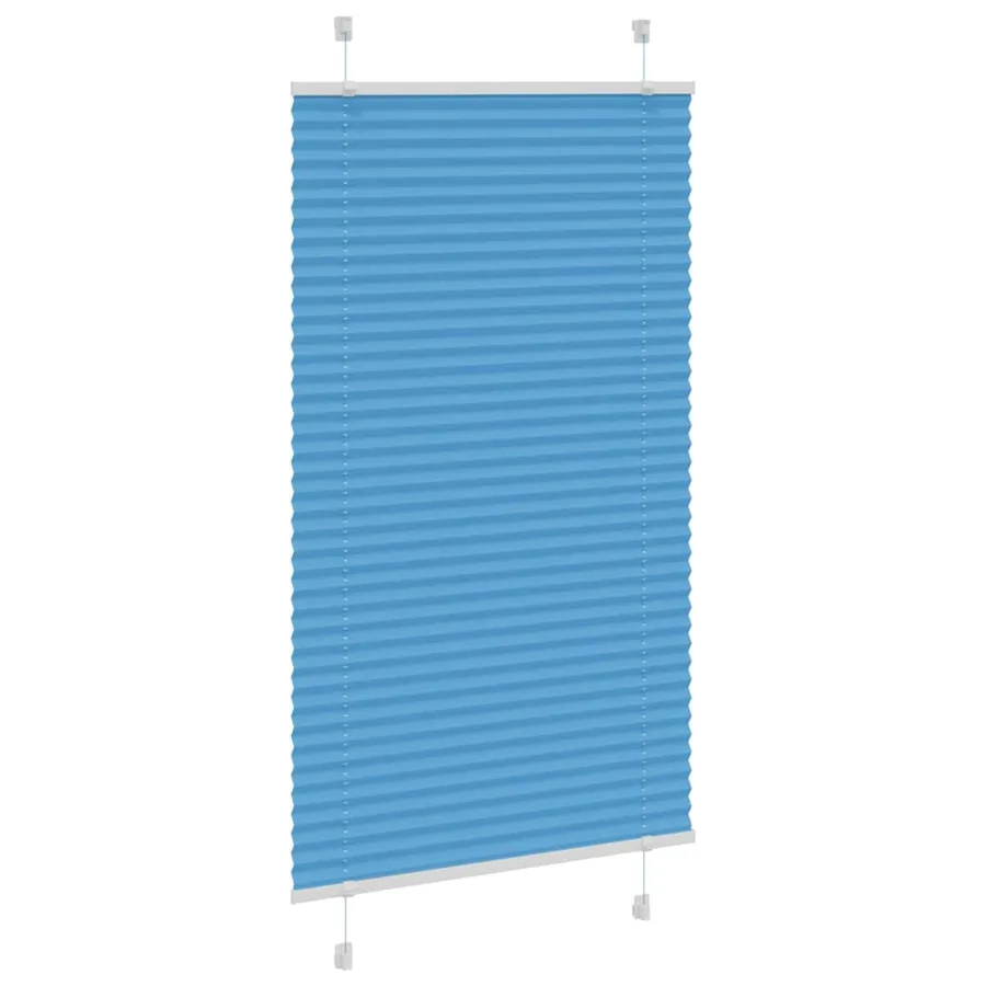 Store plissé bleu 75x150 cm largeur du tissu 74,4 cm polyester - 3