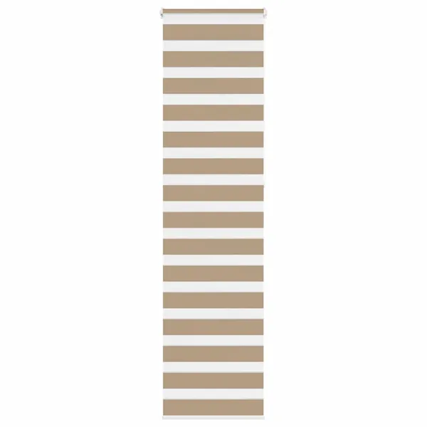 Store zèbre marron sable largeur du tissu 50,9 cm polyester