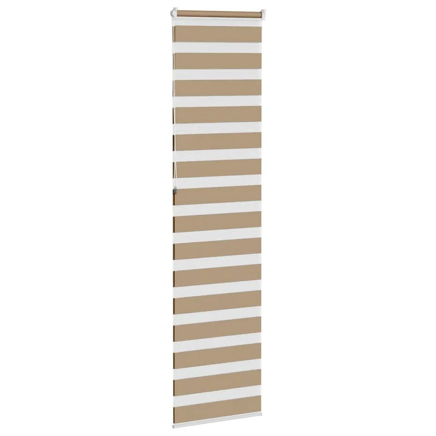 Store zèbre marron sable largeur du tissu 50,9 cm polyester - 4