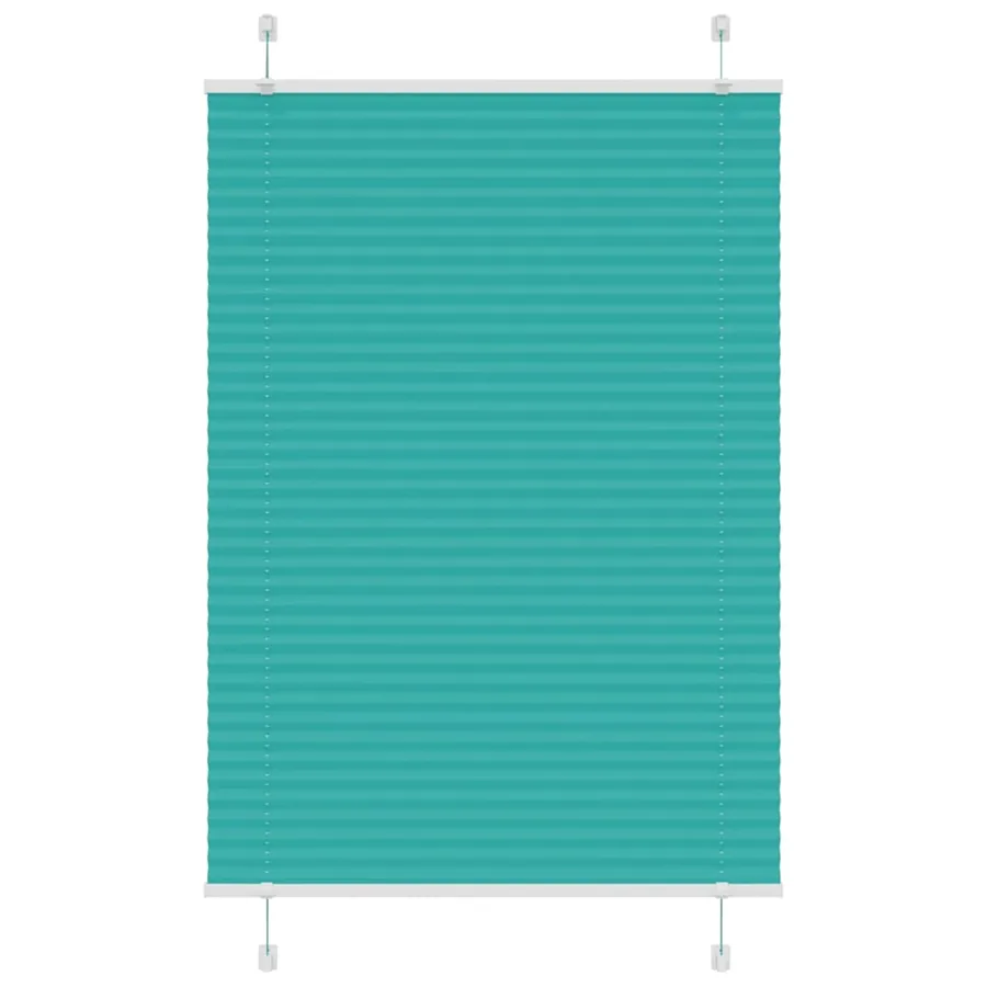 Store plissé vert pétrole 95x150 cm largeur du tissu 94,4 cm