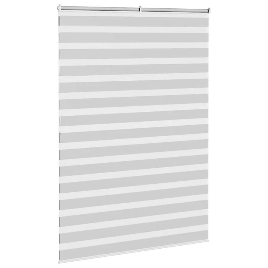 Store zèbre gris clair largeur du tissu 155,9 cm polyester - 4